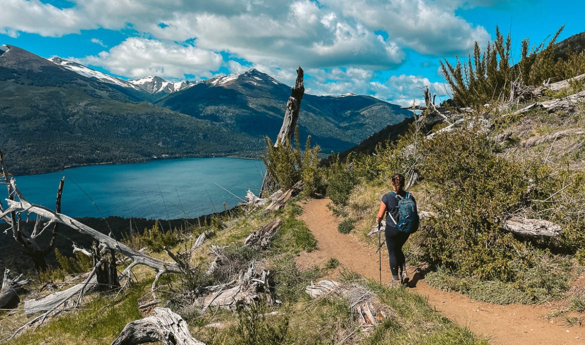 View of Lago Gutiérrez from the Refugio Frey trail.