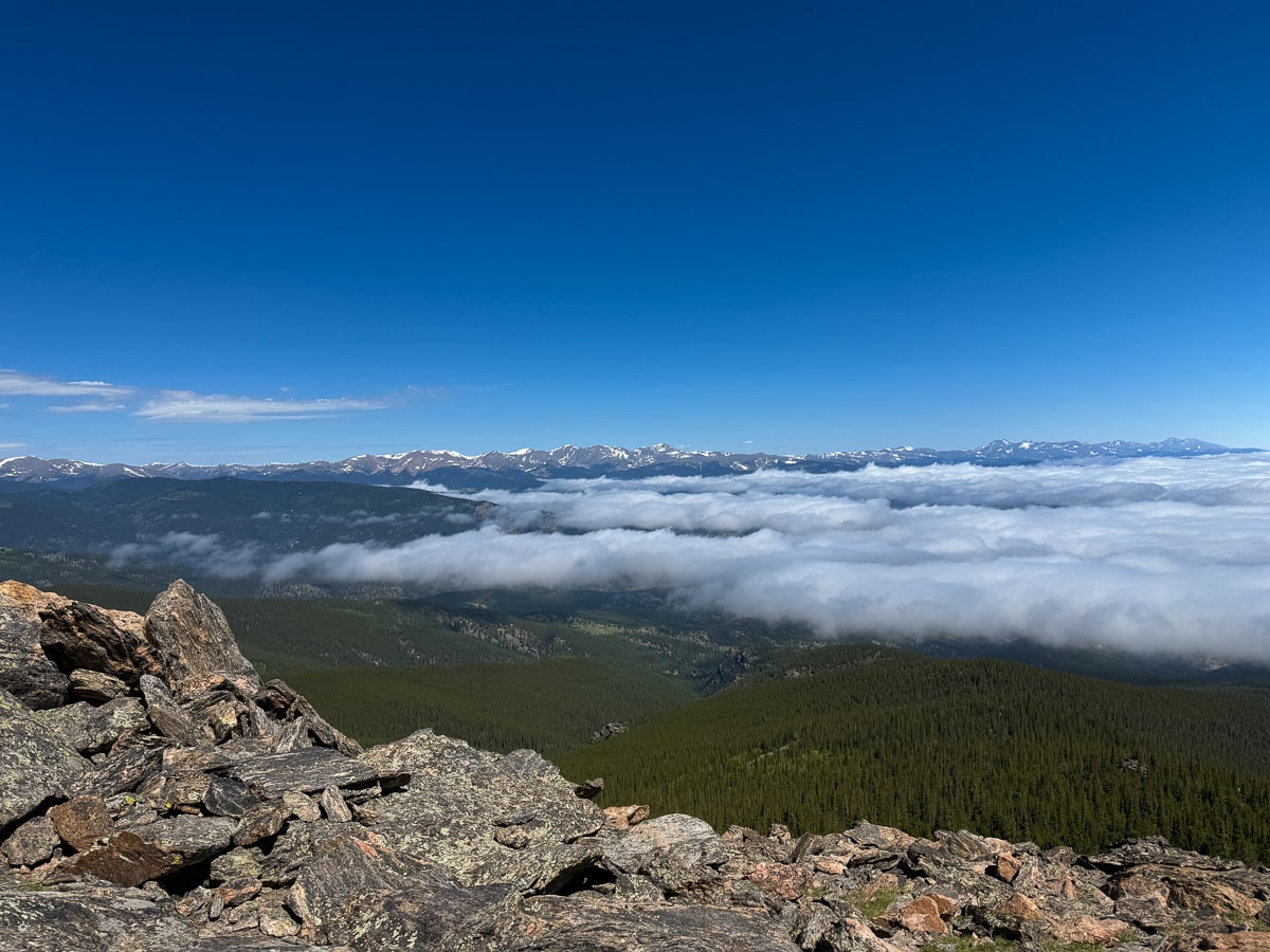 The summit of Chief Mountain near Denver, Colorado.